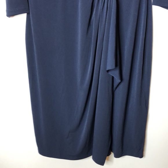 NWT Charter Club Faux Wrap Stretch Dress Blue Small S New with Tags NWT - Picture 8 of 10